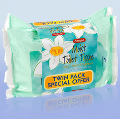 Dimple Moist Toilet Wipes